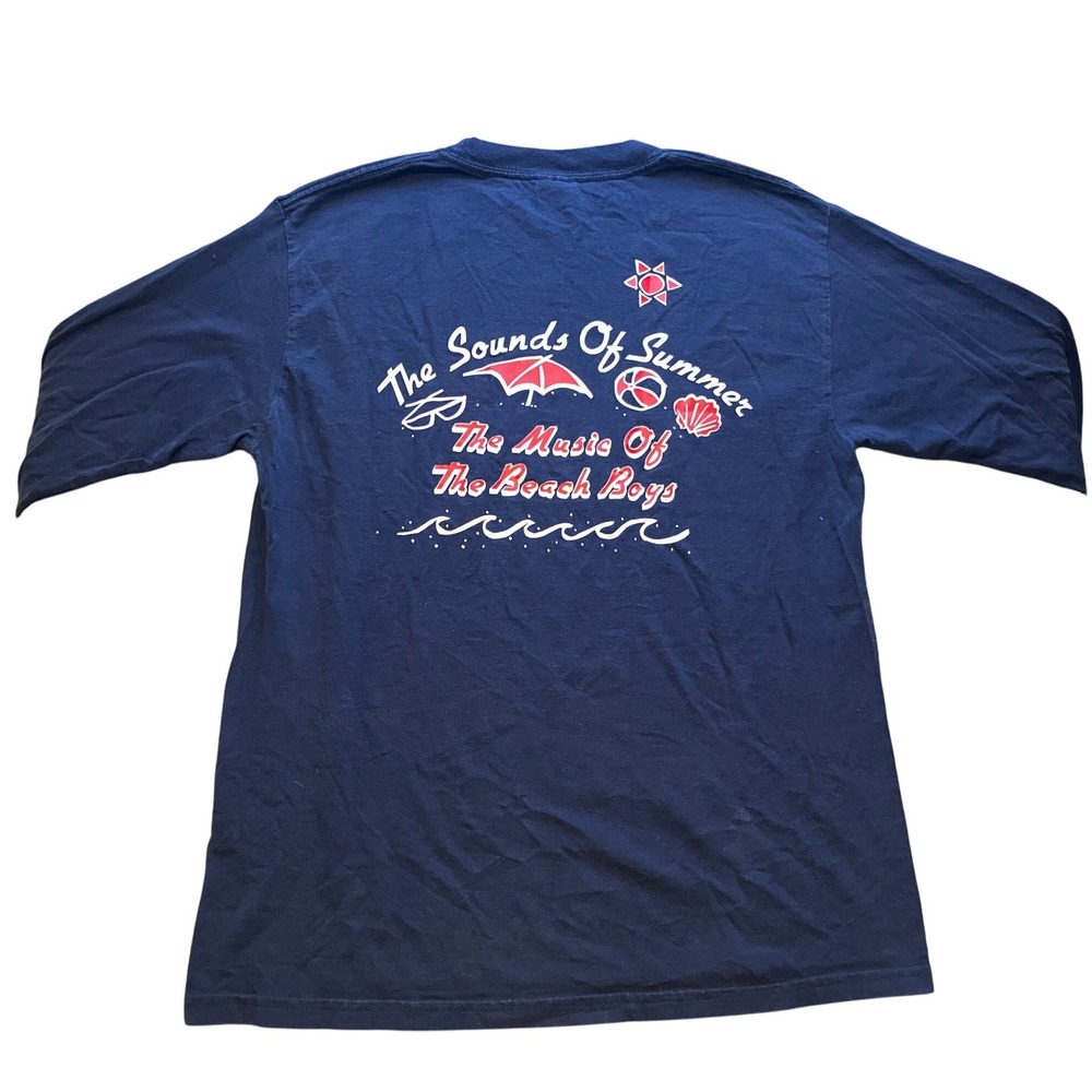 2003‎ Bush Band Shirt Mens Medium Y2K Beachy Beach Boys Long Sleeve Navy Blue